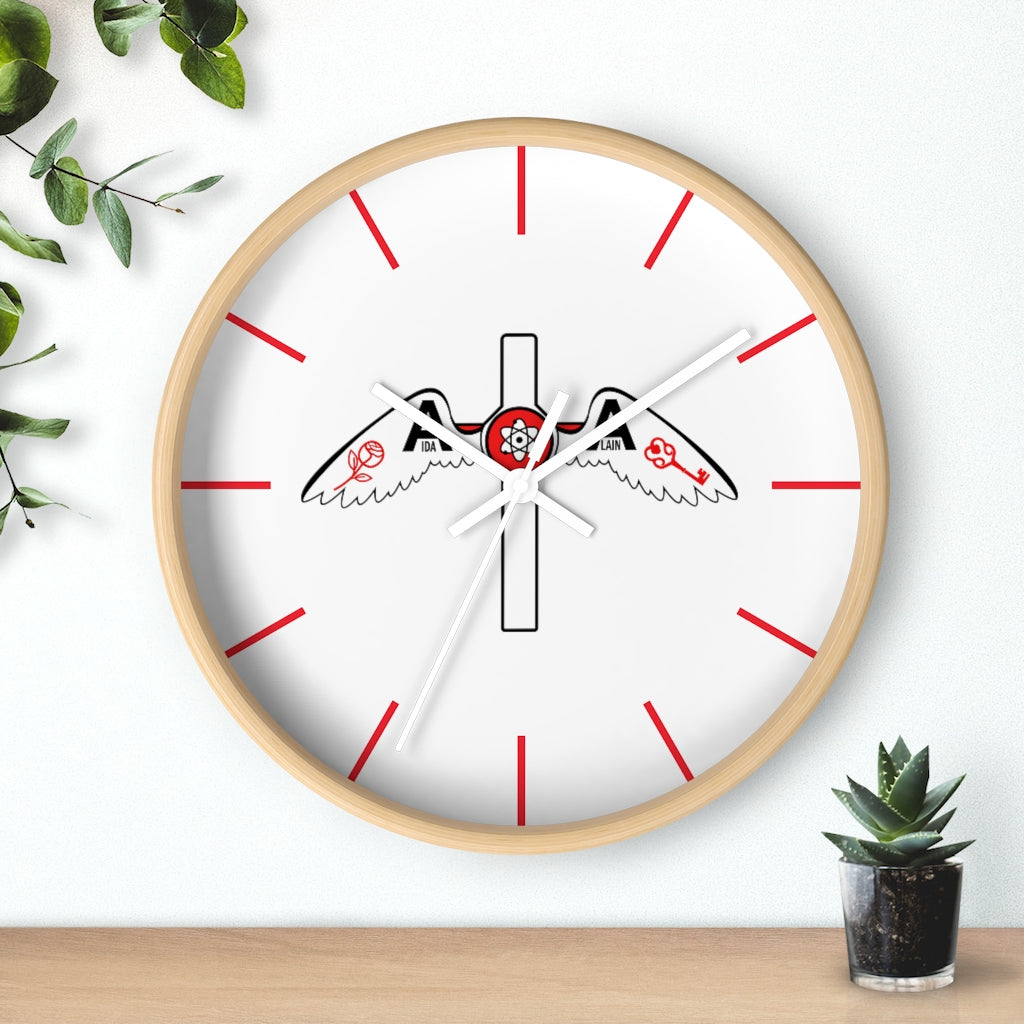 🌹 Reloj de pared del logo