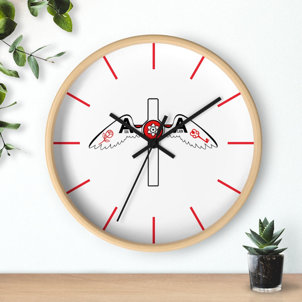 🌹 Reloj de pared del logo