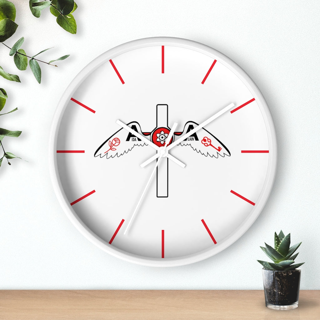 🌹 Reloj de pared del logo