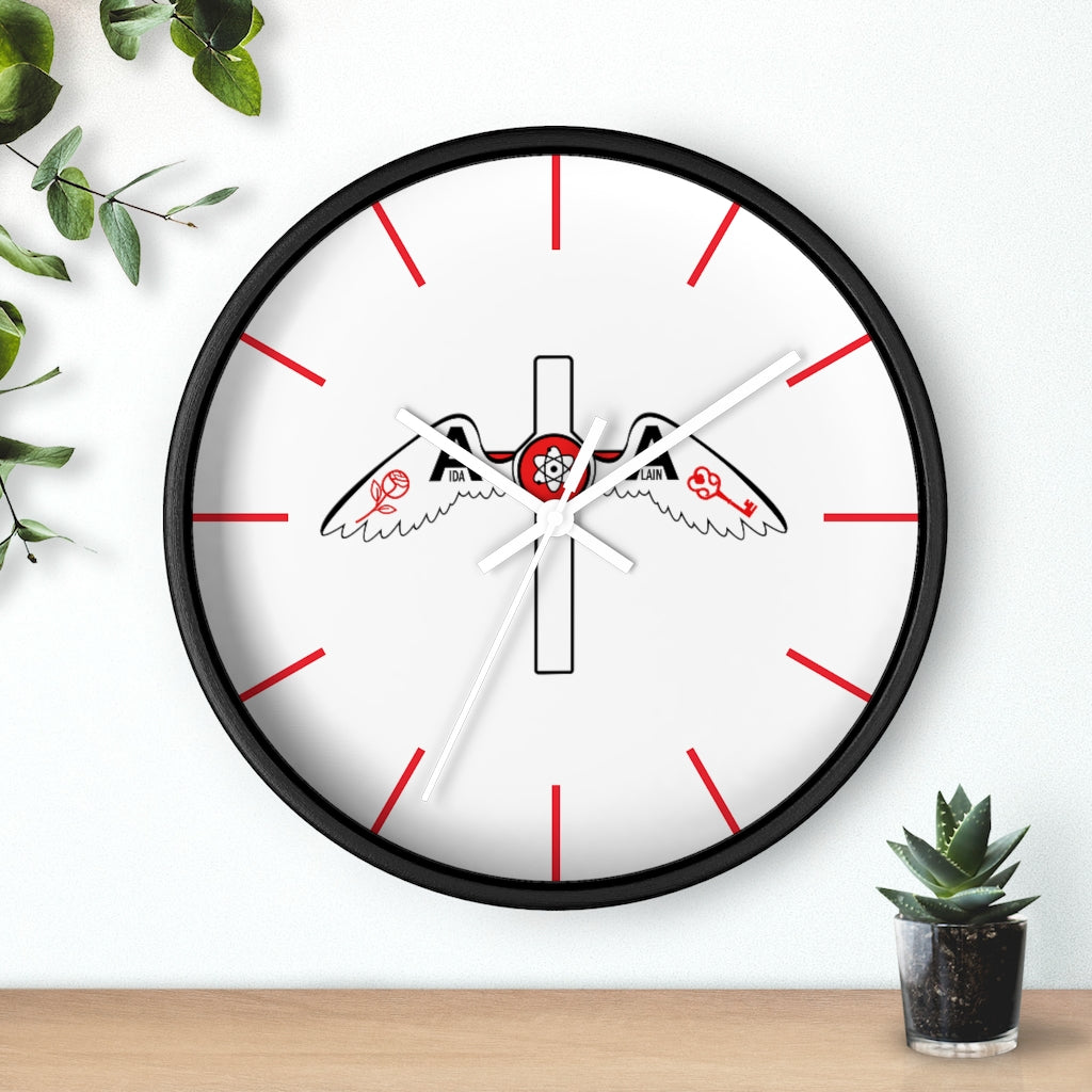 🌹 Reloj de pared del logo