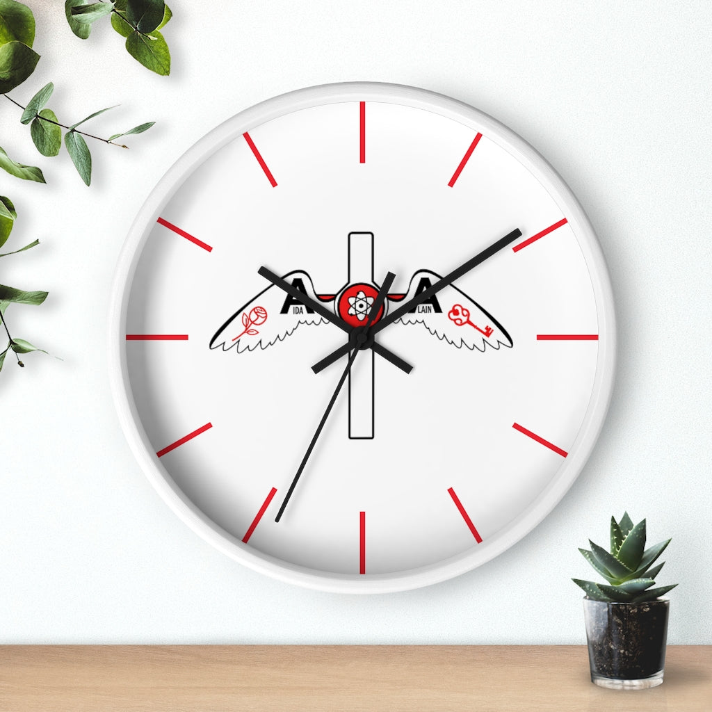 🌹 Reloj de pared del logo